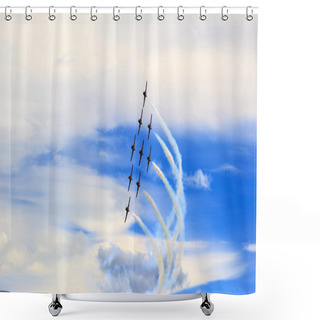 Personality  Air Show Shower Curtains