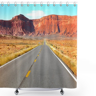 Personality  Monument Valley Route 163 Shower Curtains