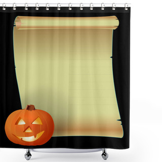 Personality  HALLOWEEN BACKGROUND Shower Curtains
