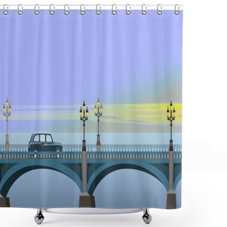 Personality  Westminster Bridge Shower Curtains