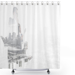 Personality  Business People At Their Work Shower Curtains