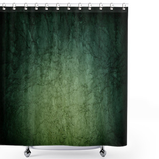 Personality  Abstract Dark Green Color Texture Background With Radial Gradient Shower Curtains