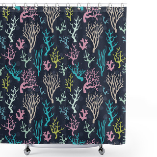 Personality  Sea Corals Pattern Shower Curtains