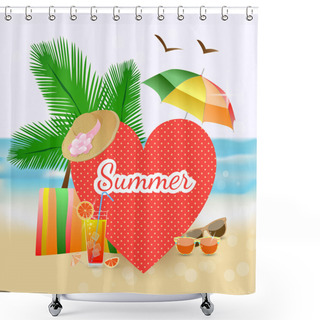 Personality  Rest And Travel Colorful Frame Shower Curtains