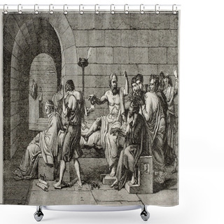Personality  Socrates Death Shower Curtains