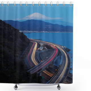 Personality  Mountain Fuji View Shower Curtains