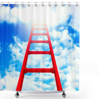Personality  Success Red Ladder   Shower Curtains