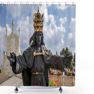Personality  Statue Jasna Gora Monastery In Czestochowa Poland Shower Curtains