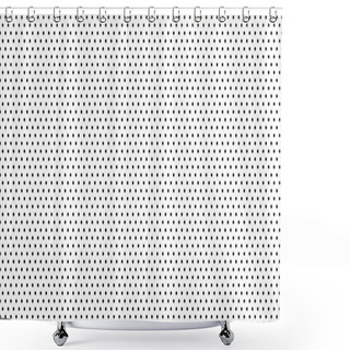 Personality  Seamless Polka Dots Pattern. Black Little Circle Points On White Background. Lol Doll Style Wallpaper. Shower Curtains