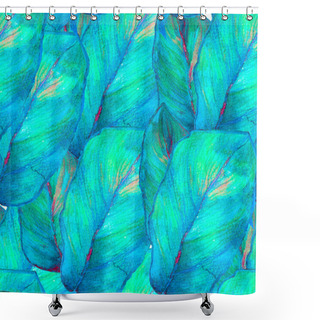 Personality  Watercolor Seamless Pattern. Shower Curtains