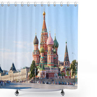 Personality  Red Square With Vasilevsky Descent In Moscow Shower Curtains