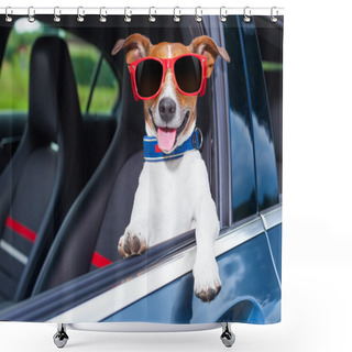 Personality  Dog Window Car Shower Curtains