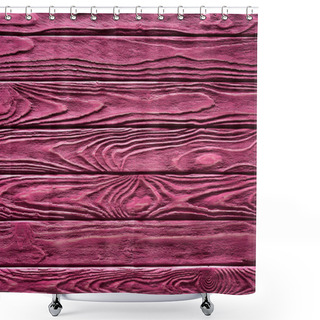 Personality  Wooden Planks Painted In Pink Background Shower Curtains