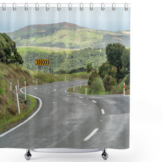 Personality  Mountain Road Shower Curtains