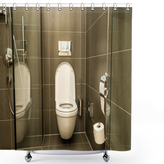 Personality  Luxury Bathroom Features Basin, Toilet Bowl And Bathtub Shower Curtains
