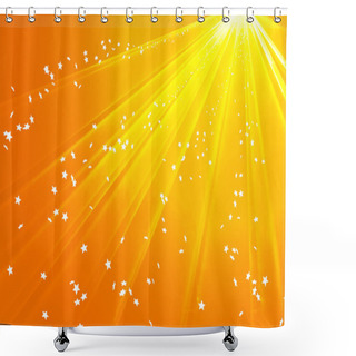 Personality  Golden Stars Shower Curtains