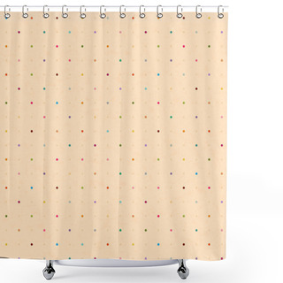 Personality  Vector Seamless Texture Of Paper With Points Shower Curtains