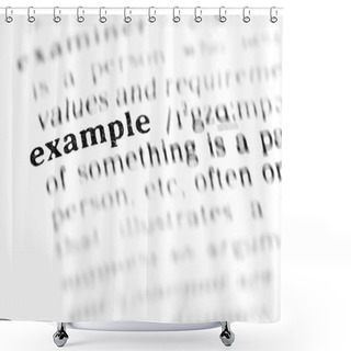 Personality  Example Word Dictionary Shower Curtains