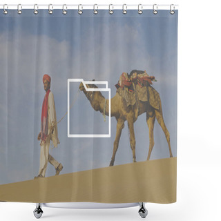 Personality  Folder, Storage Files  Concept.  Shower Curtains