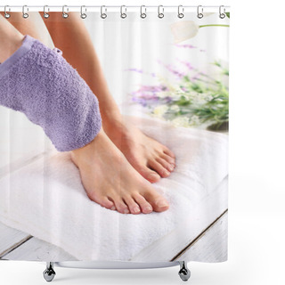 Personality  Feminine Beauty Treatments Legs And Feet Shower Curtains