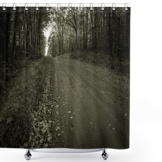 Personality  The Dark And Lonely Road Home Shower Curtains