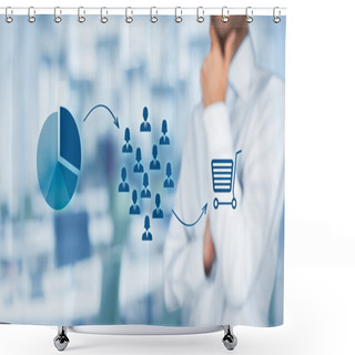 Personality  Marketing Strategy Concept Shower Curtains