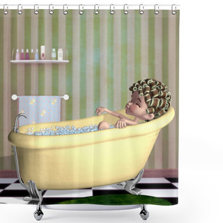 Personality  Bathing Time Shower Curtains
