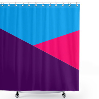 Personality  Abstract Blue, Purple And Pink Geometric Background With Copy Space Shower Curtains