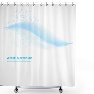 Personality  Vector Abstract Background Design Wavy. Shower Curtains