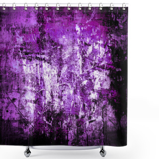 Personality  Very Old Grunge Wall Background Or Texture Shower Curtains