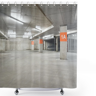 Personality  Parking Lot Shower Curtains