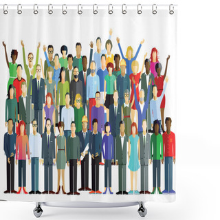 Personality  Large Group Shower Curtains