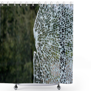 Personality  Broken Glass Shower Curtains