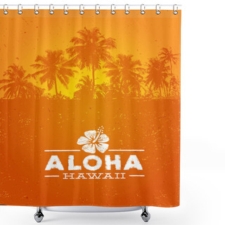 Personality  Aloha Hawaii Creative Design Element Shower Curtains