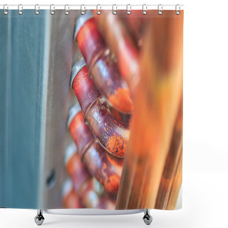 Personality  Copper Tube Shower Curtains