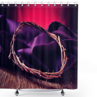Personality  The Crown Of Thorns Of Jesus Christ Shower Curtains