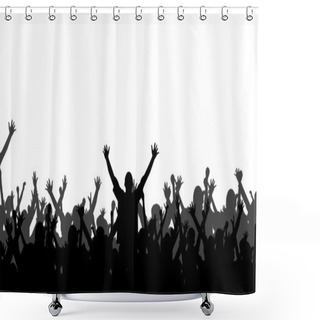 Personality  Party Silhouette Shower Curtains
