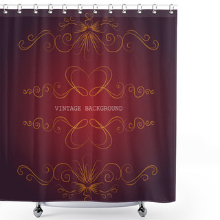 Personality  Set Of Design Elements. Shower Curtains