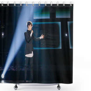 Personality   Kristian Kostov From Bulgaria Eurovision 2017 Shower Curtains
