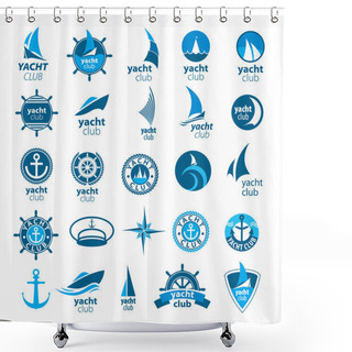 Personality  Biggest Collection Of Vector Logos Marina Shower Curtains