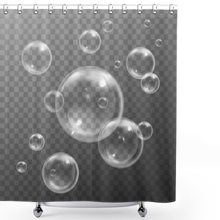 Personality  Water Bubbles Set Shower Curtains
