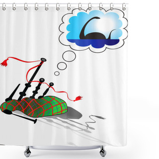 Personality  Dream Of Bagpipes Shower Curtains