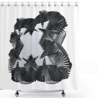 Personality  Steel Shower Curtains