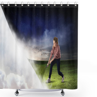 Personality  Another Reality Shower Curtains