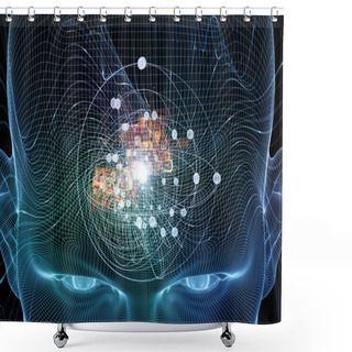 Personality  Numbers Of Thought Shower Curtains
