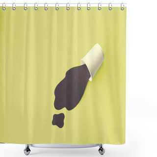 Personality  Spilled Splash Beverage  Shower Curtains