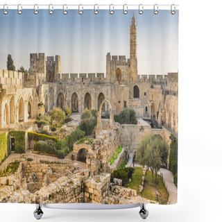 Personality  Tower Of David Shower Curtains
