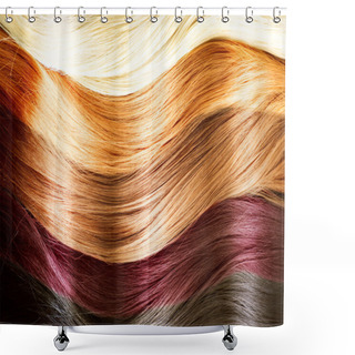 Personality  Hair Colors Palette. Hair Texture Shower Curtains