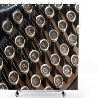 Personality  Old Typewriter Shower Curtains