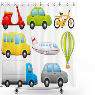 Personality  Means Of Transport Shower Curtains